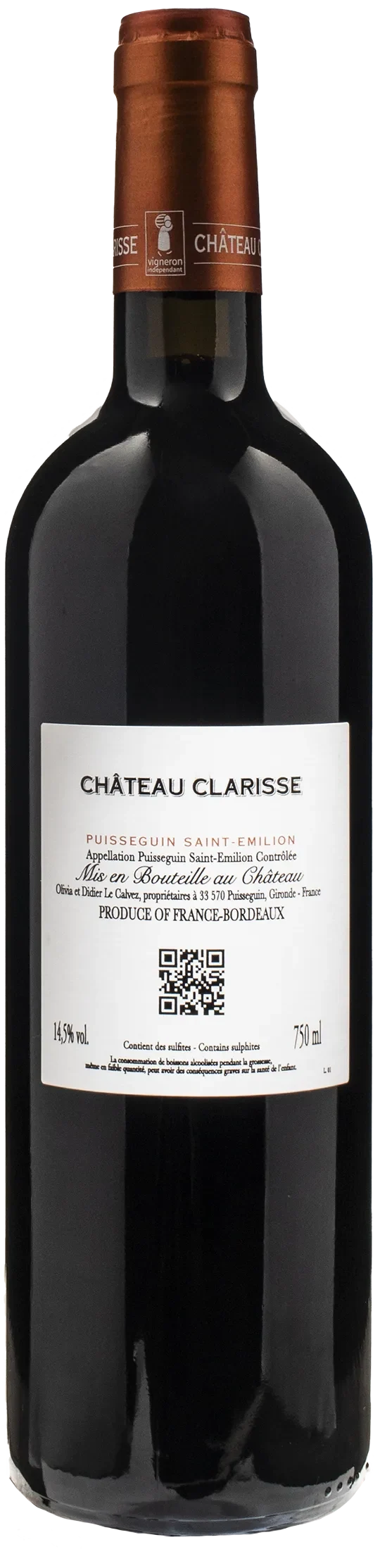 Chateau Clarisse Puisseguin Saint Emilion 2018