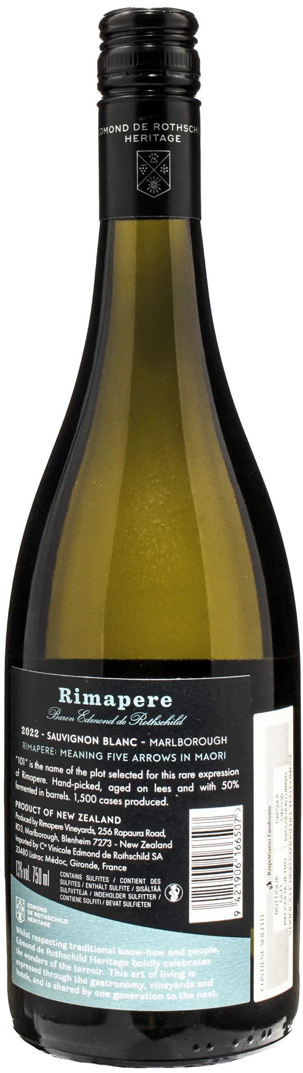 Rimapere Marlborough Sauvignon Blanc Plot 101 2022