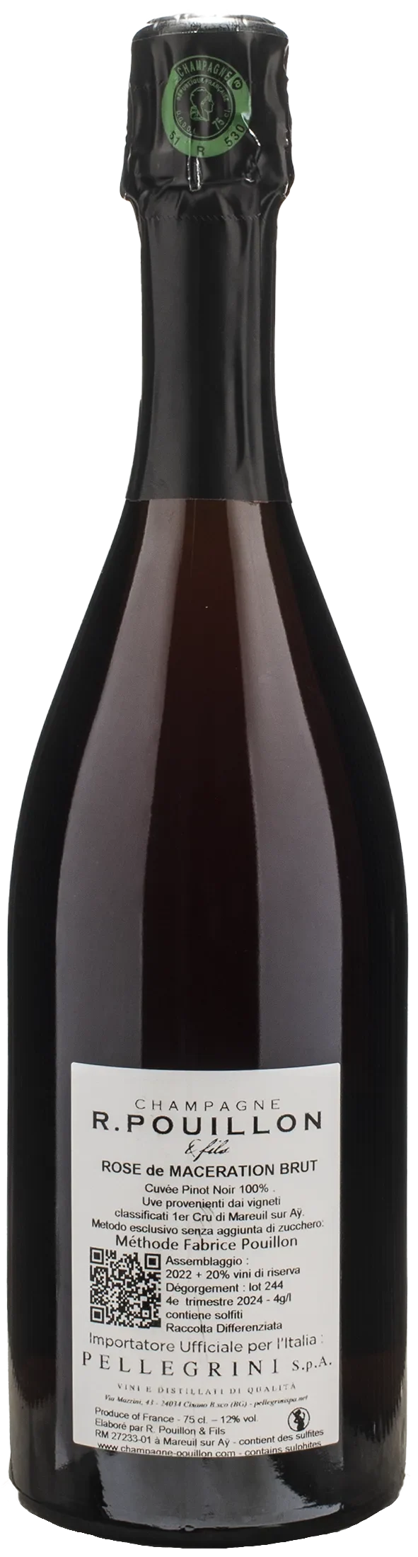 R. Pouillon Champagne 1er Cru Extra Brut Rosè