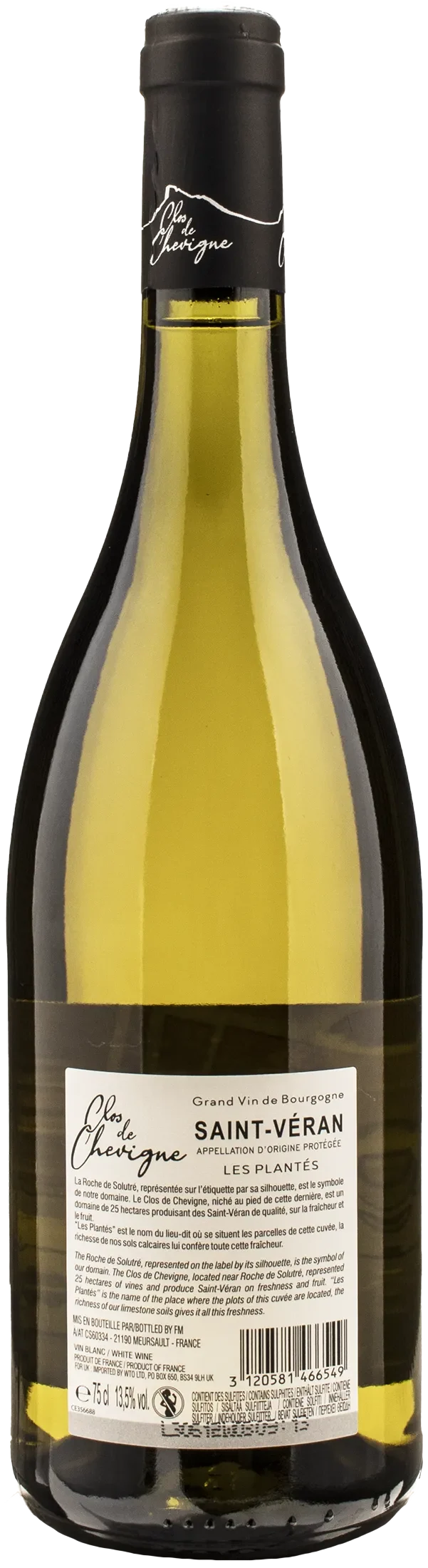 Clos de Chevigne Saint Veran Les Plantes 2022