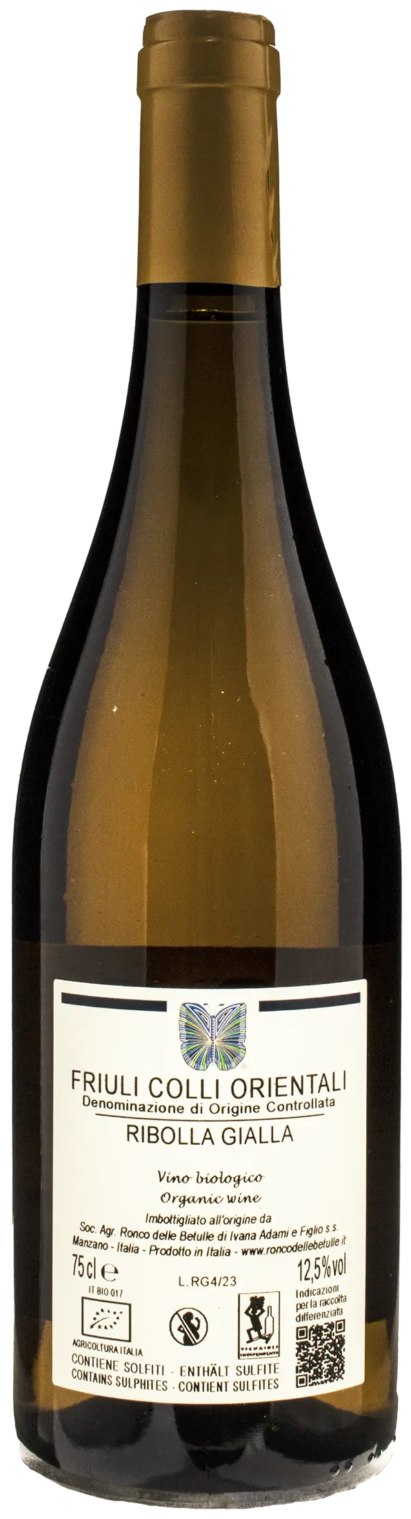 Ronco delle Betulle Ribolla Gialla 2022