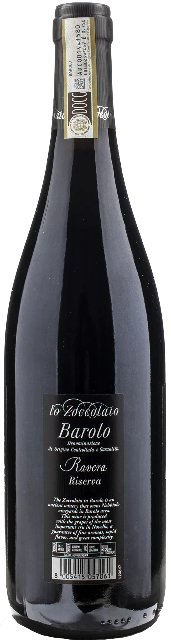 Lo Zoccolaio Barolo Ravera Riserva 2017