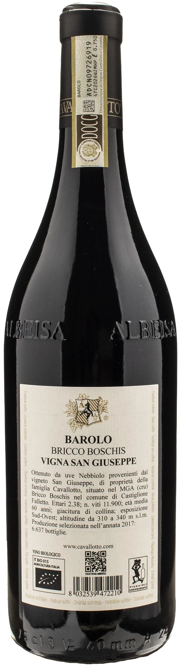 Cavallotto Barolo Bricco Boschis Vigna San Giuseppe Riserva 2017