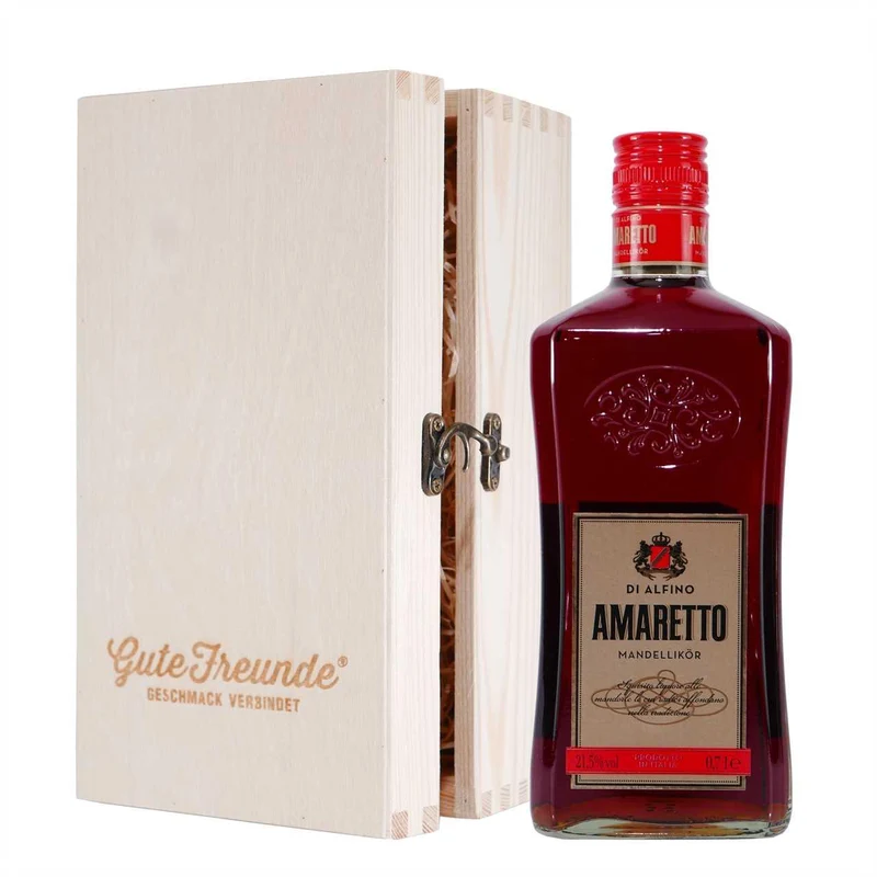 Di Alfino Amaretto - Mandellikör mit Geschenk-HK