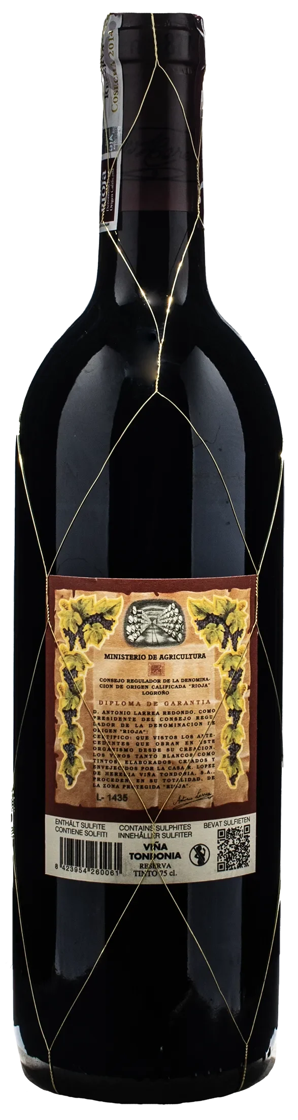 Lopez de Heredia Vina Tondonia Rioja Reserva 2014