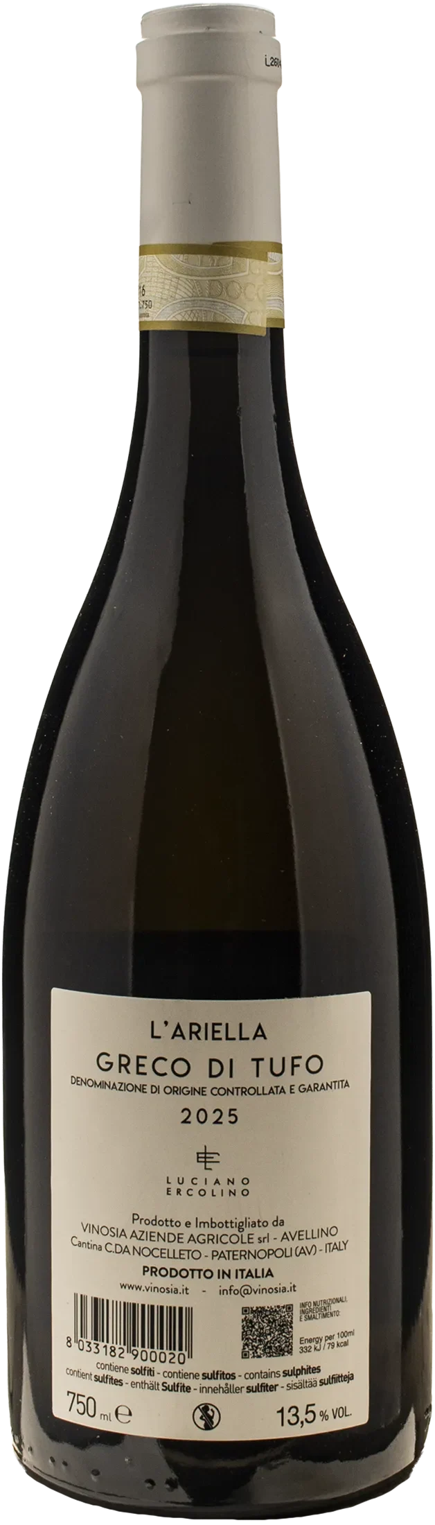 Vinosia Greco di Tufo L'Ariella 2025
