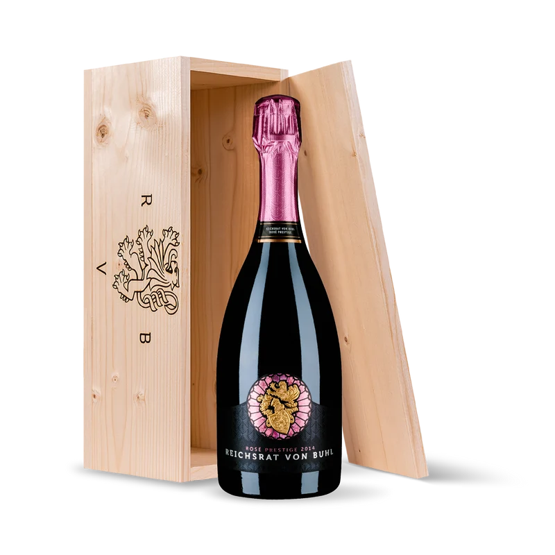 2014 Reichsrat von Buhl Rosé Prestige brut in Holzkiste