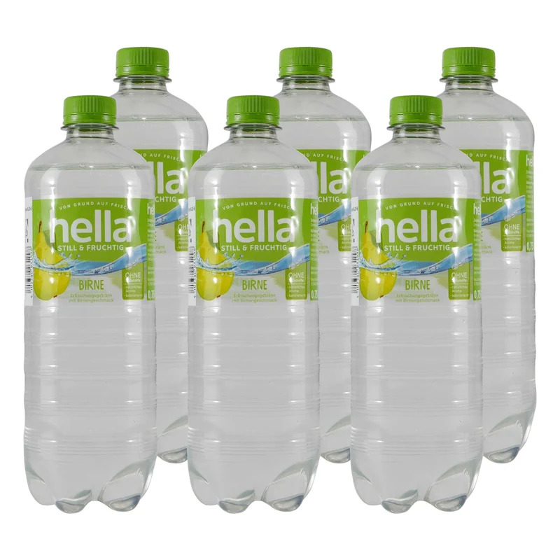 hella Birne Erfrischungsgetränk (6 x 0,75L) EINWEG