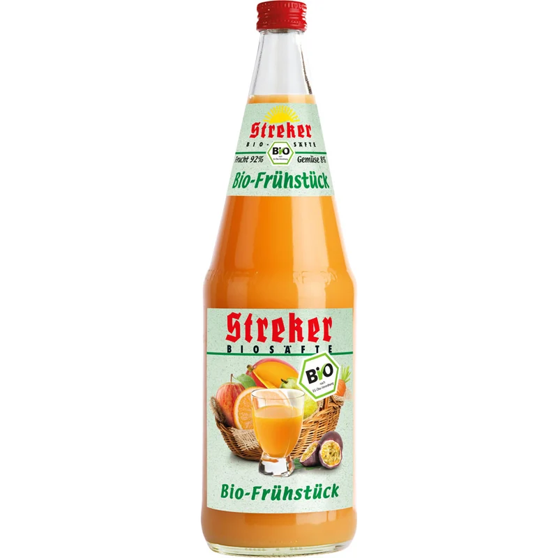 Streker BIO-Frühstück Mehrfruchtsaft 6x 1 Liter (MEHRWEG)