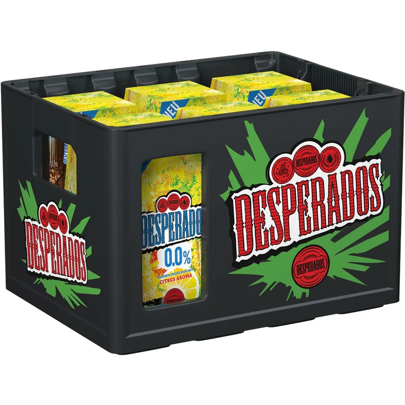 Desperados 0,0% Alkoholfrei 24x 0,33 Liter (MEHRWEG)
