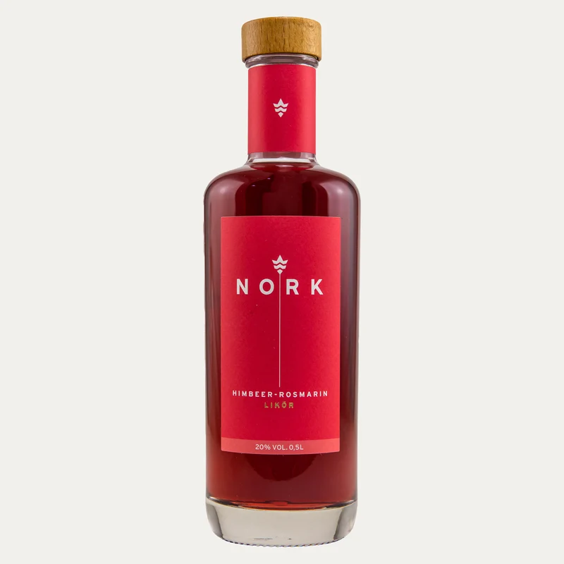 Himbeer-Rosmarin Likör – NORK – 500 ml