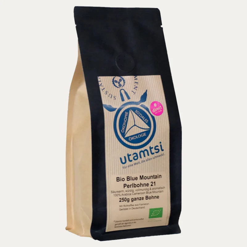Blue Mountain Bio-Perlbohne – ganze Bohne oder gemahlen 250 g