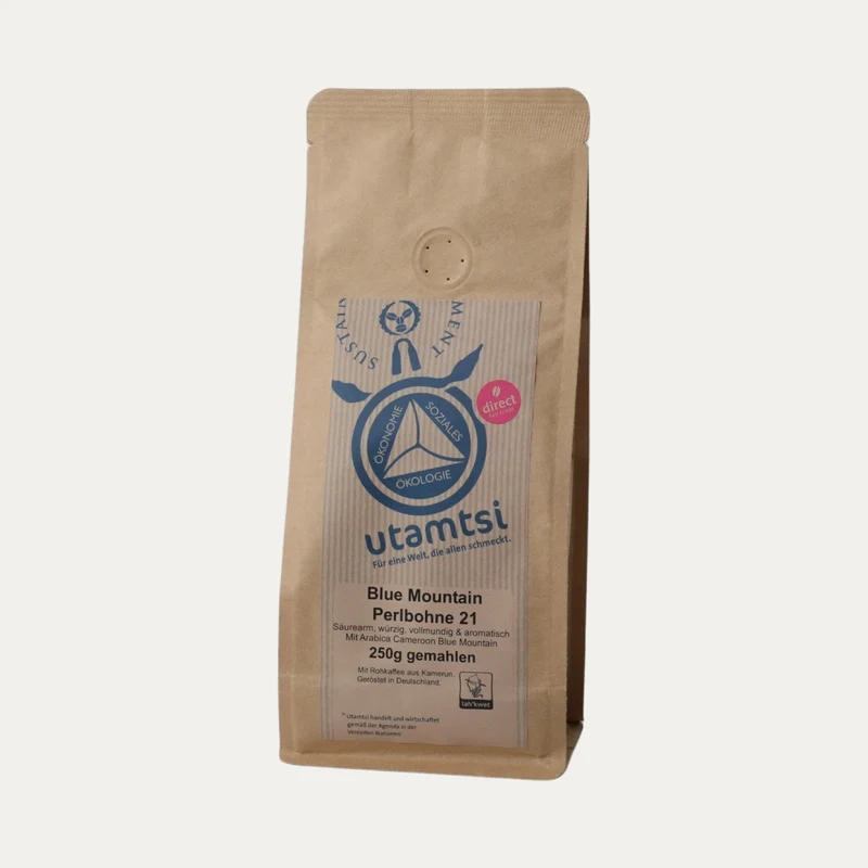 Blue Mountain Bio-Perlbohne – ganze Bohne oder gemahlen 250 g