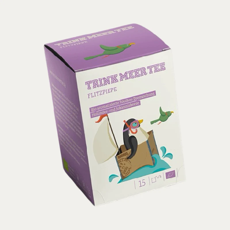 Flitzpiepe – Bio Holunder-Johannisbeere Rooibos Tee – Teebeutel 15 x 3 g
