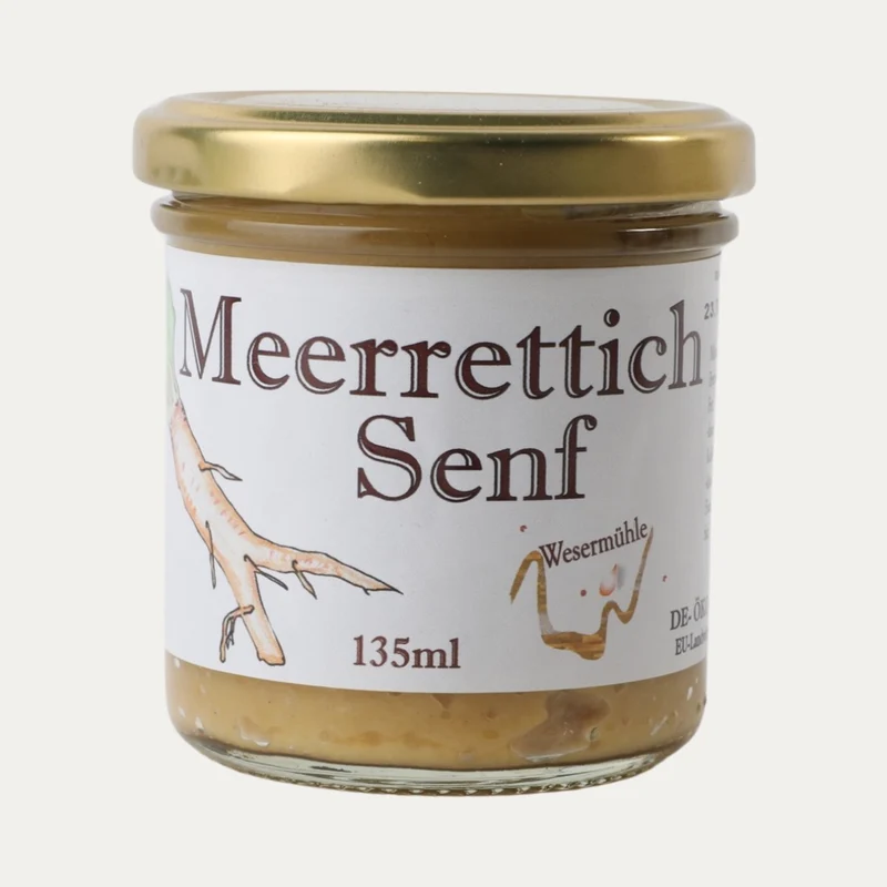 Bio Meerrettichsenf – Wesermühle – 135 ml
