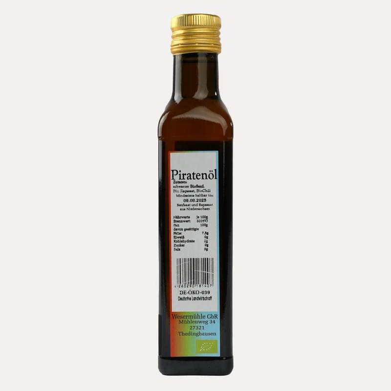 Bio Piratenöl – Wesermühle – 250 ml