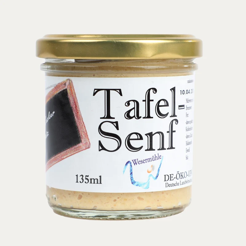 Bio Tafel Senf – Wesermühle – 135 ml