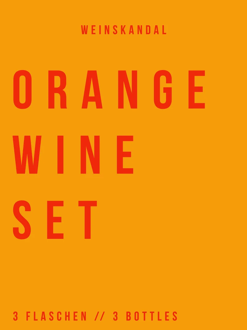 Orange Wein Set
