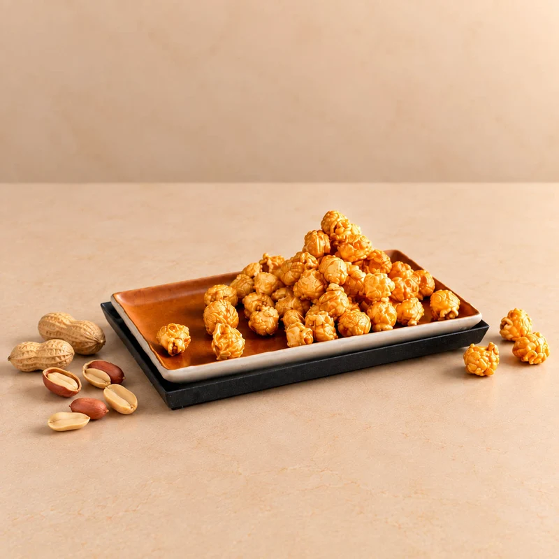 Erdnuss-Karamell – Popcorn – 100 g
