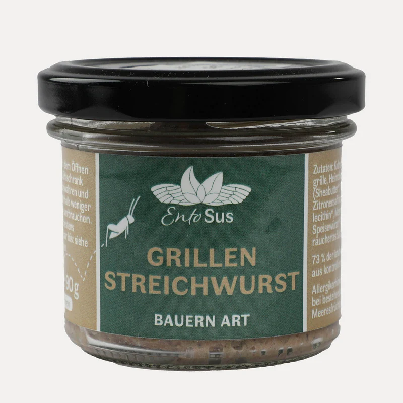 Grillen Streichwurst Bauern Art Bio – EntoSus – 170 g / 90 g