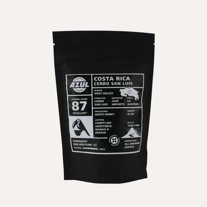 Costa Rica Cerro San Luis – Kaffee – Ganze Bohne 250 g