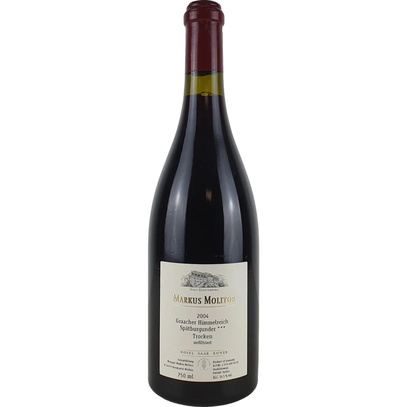Markus Molitor - Graacher Himmelreich Spätburgunder *** 2004 - 0,75 l