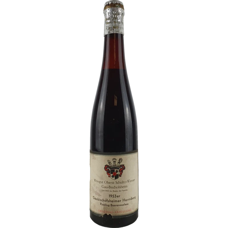 Oberst Schultz-Werner - Gaubischofsheimer Herrnberg Riesling Beerenauslese 1953 - 0,7l