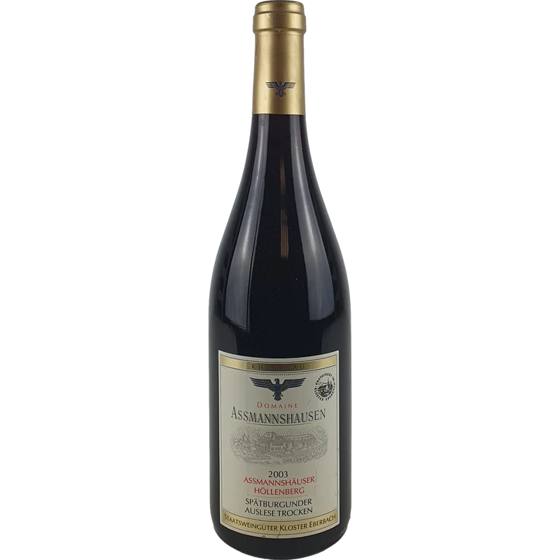 Staatsweingüter Kloster Eberbach - Assmannshäuser Höllenberg Spätburgunder Weißherbst Auslese trocken Goldkapsel Versteigerung 2003 - 0,75l