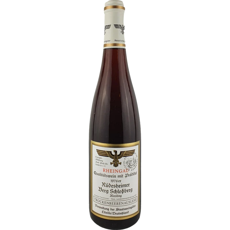 Staatsweingüter Eltville (Kloster Eberbach) - Rüdesheimer Berg Schlossberg Riesling Trockenbeerenauslese Versteigerung 1976 - 0,7 l