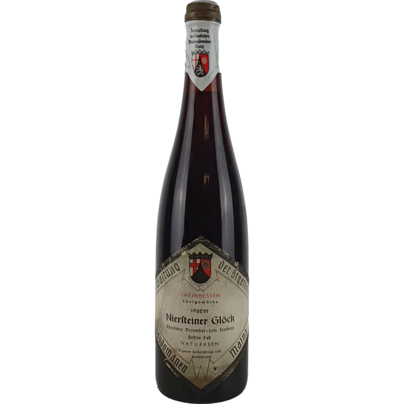 Staatl. Weinbaudomänen Mainz - Niersteiner Glöck Riesling Eiswein bestes Fass 1962 - 0,7 l