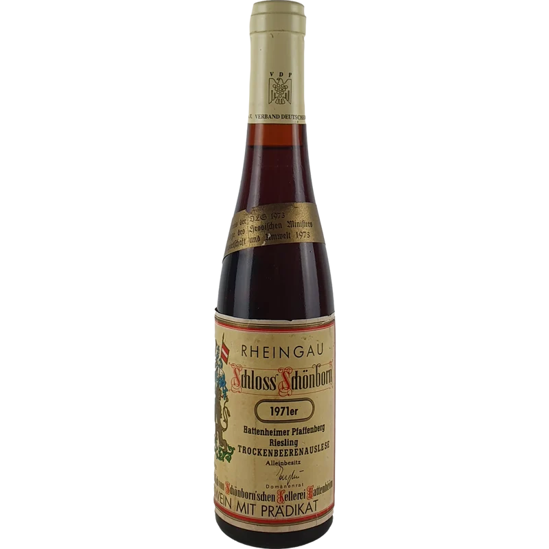 Schloss Schönborn - Hattenheimer Pfaffenberg Riesling Trockenbeerenauslese 1971 - 0,35 l
