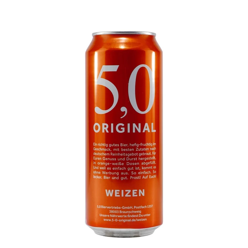 5,0 Original Weizen (24 x 0,5L) EINWEG