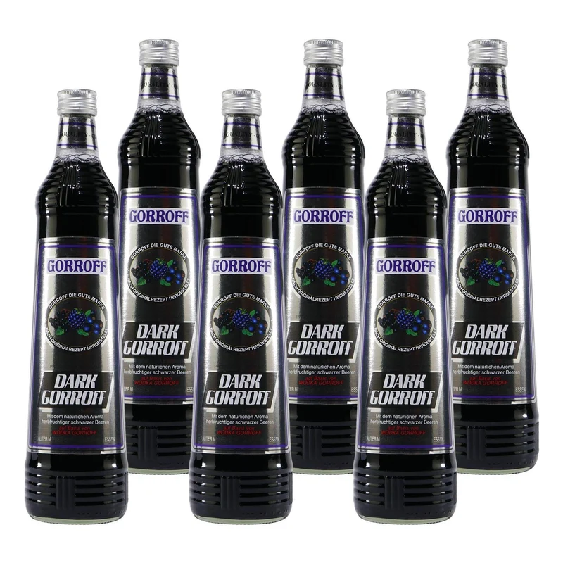 Gorroff Dark Likör mit Wodka (6 x 0,7L)
