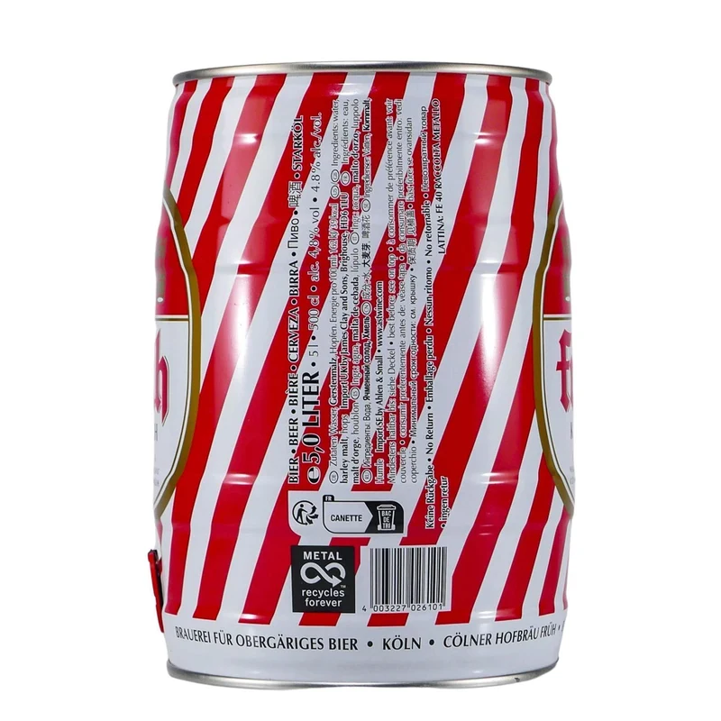 Cölner Hofbräu Früh Kölsch Bierfass (2 x 5,0L) EINWEG