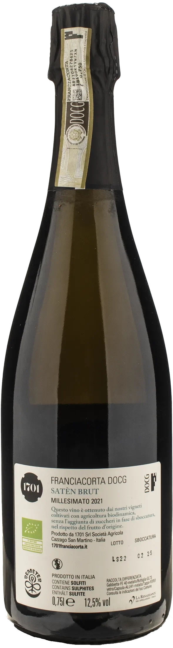 1701 Franciacorta Saten Brut 2021