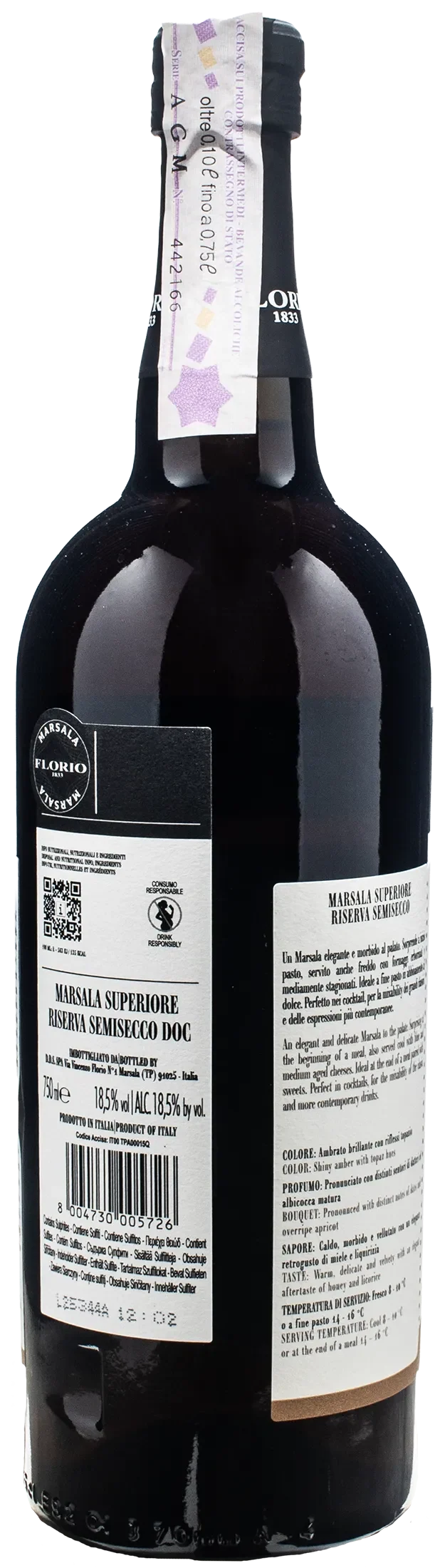 Florio Marsala Semisecco Superiore Riserva