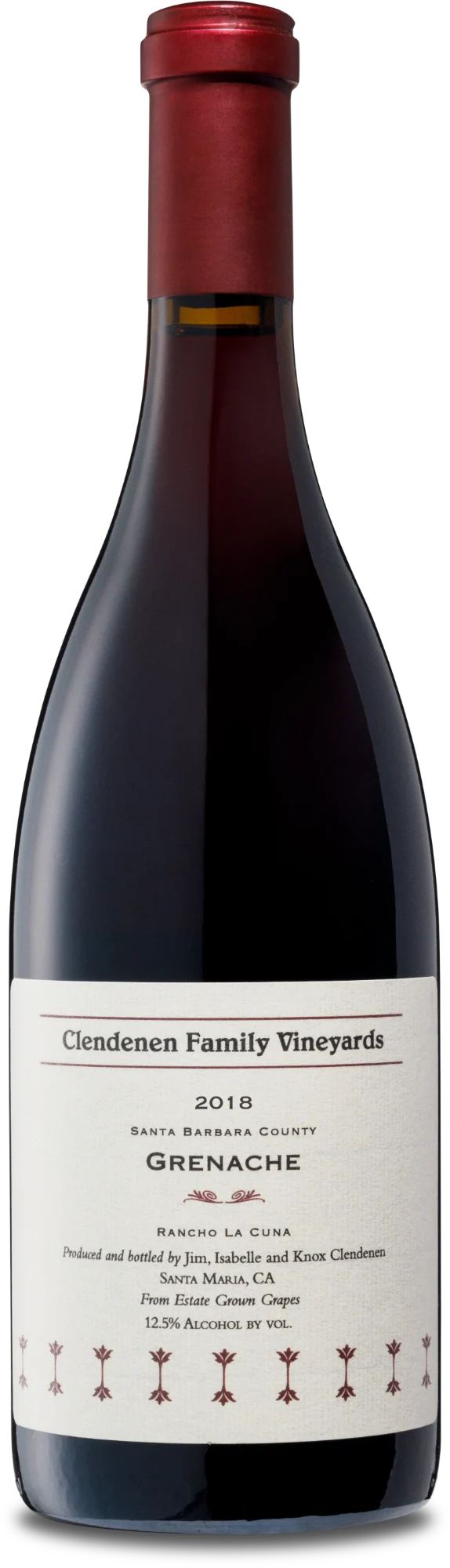 2018 Clendenen Family Vineyards Grenache Rancho La Cuna Santa Ynez Valley