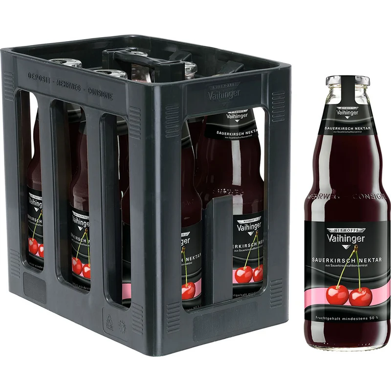Vaihinger Sauerkirsch Nektar 6x 1 Liter (MEHRWEG)