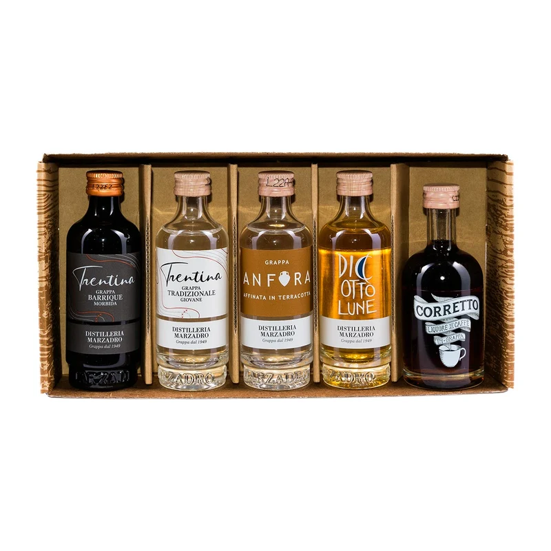 Grappa Verkostungsset – Le Mignon – 5x5cl