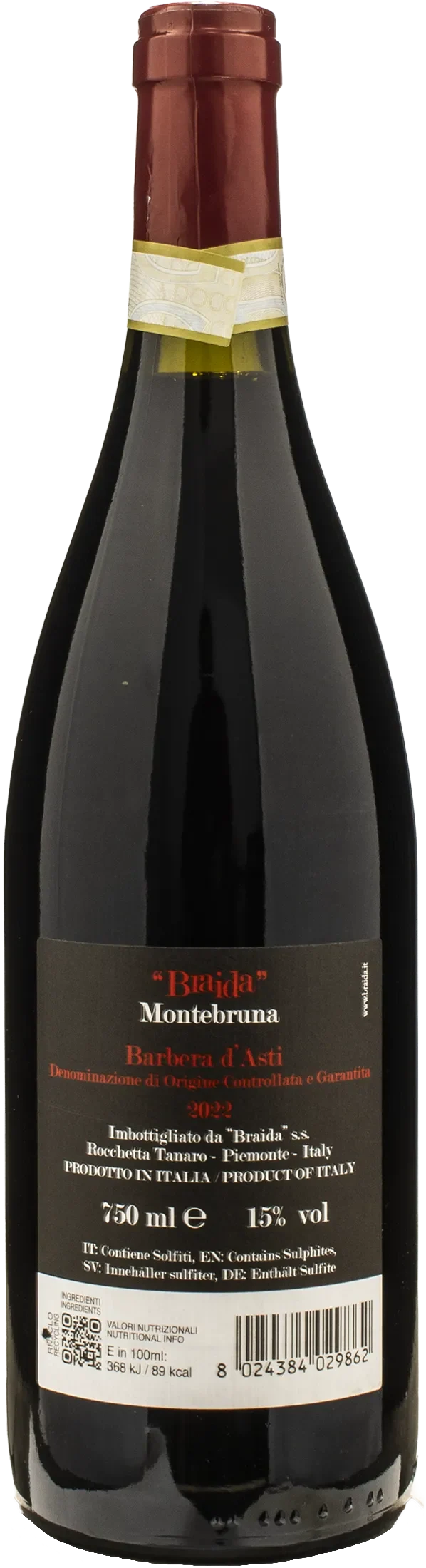 Braida Barbera d'Asti Montebruna 2022