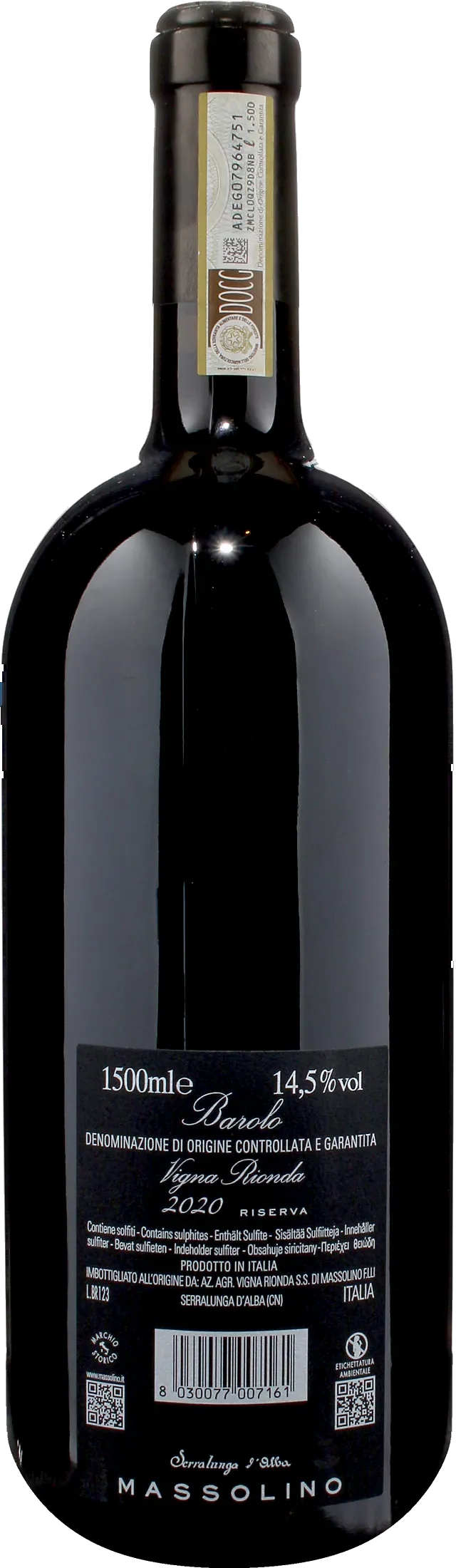 Massolino Barolo Serralunga d'Alba Vigna Rionda Riserva Magnum 2020