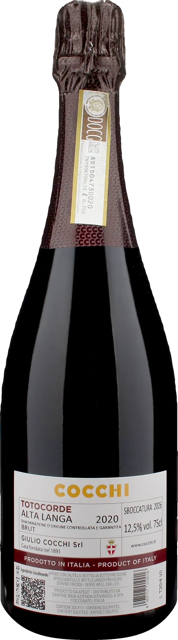 Cocchi Alta Langa Totocorde Brut 2020