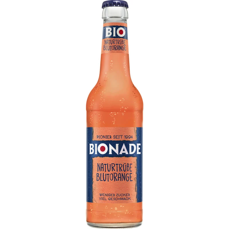Bionade Naturtrübe Blutorange BIO 12x 0,33 Liter (MEHRWEG)