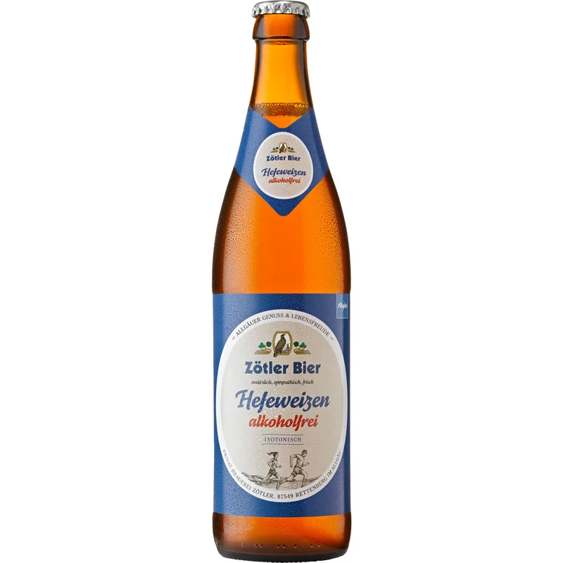 Zötler Hefeweizen alkoholfrei 20x 0,5 Liter (MEHRWEG)