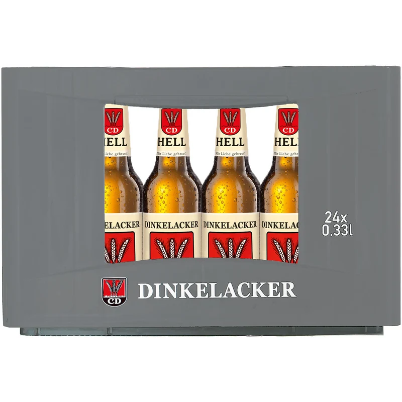 Dinkelacker Hell 24x 0,33 Liter (MEHRWEG)