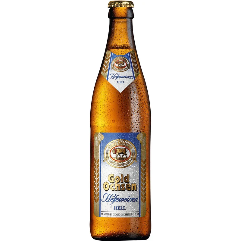 Gold Ochsen Hefeweizen Hell 20x 0,5 Liter (MEHRWEG)