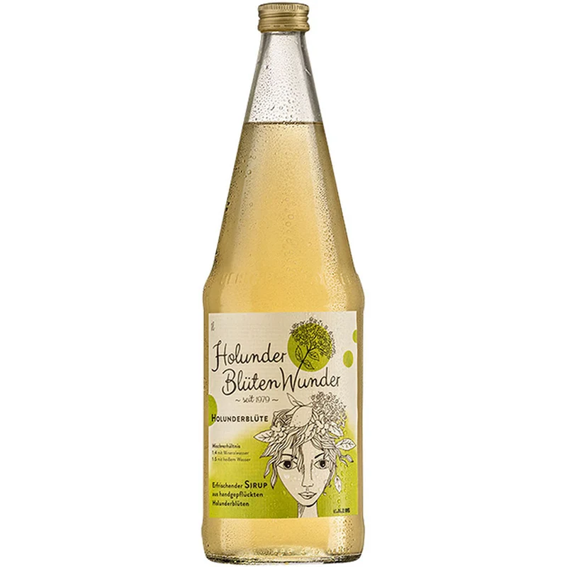 HolunderBlütenWunder Sirup Holunderblüte 6x 1 Liter (MEHRWEG)