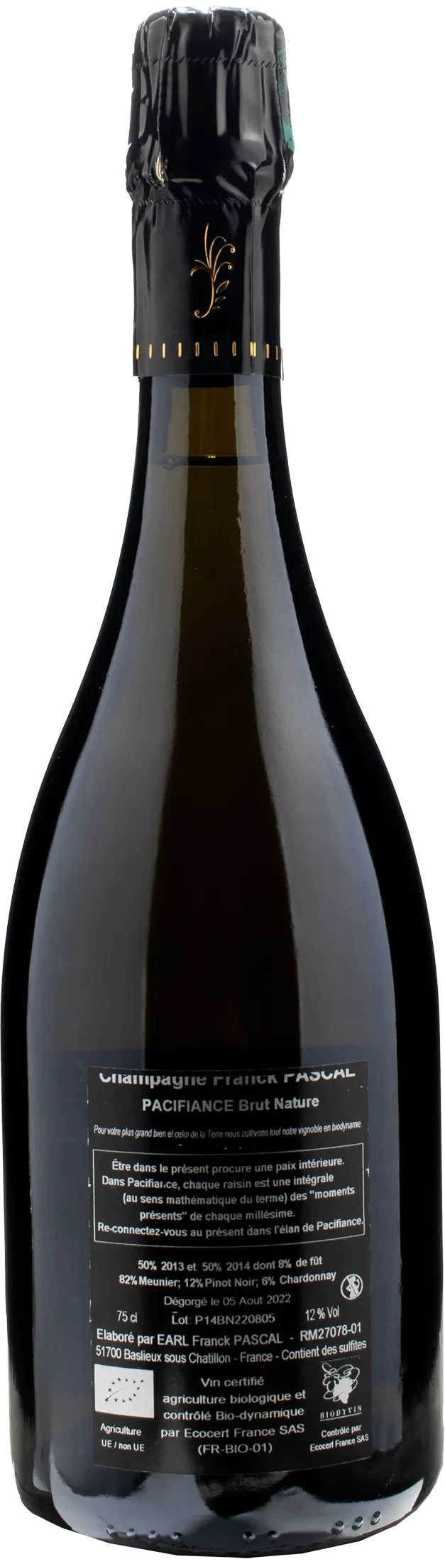 Pascal Champagne Pacifiance Extra Brut