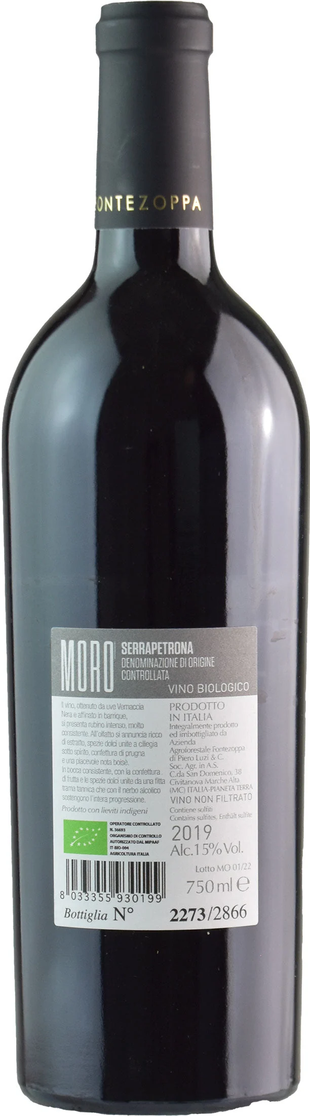 Fontezoppa Serrapetrona Moro 2019