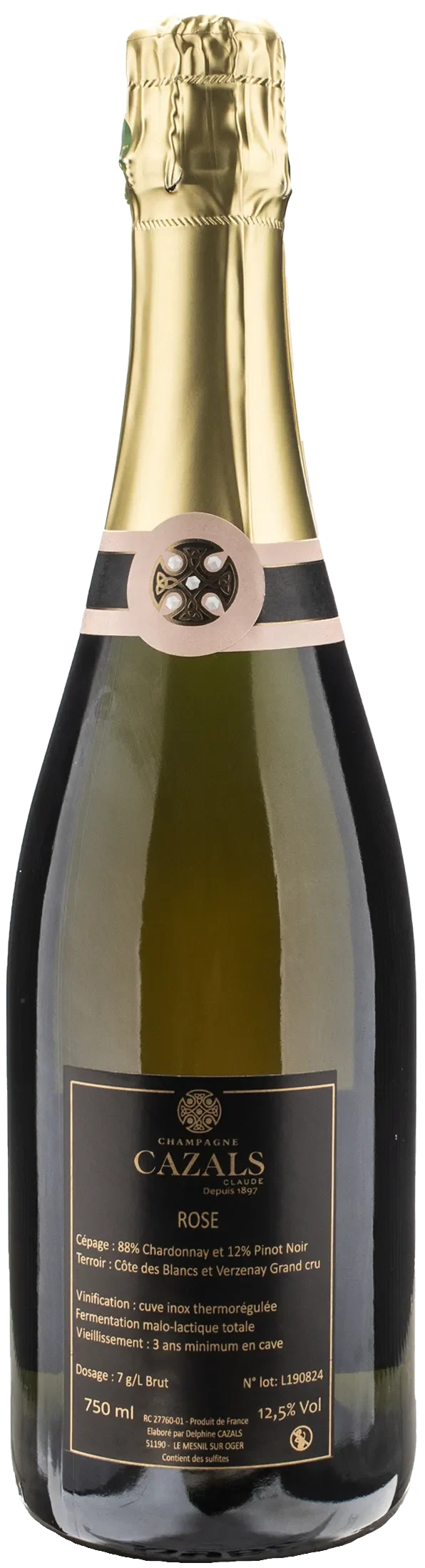 Claude Cazals Champagne Grand Cru Cuvee Rosee